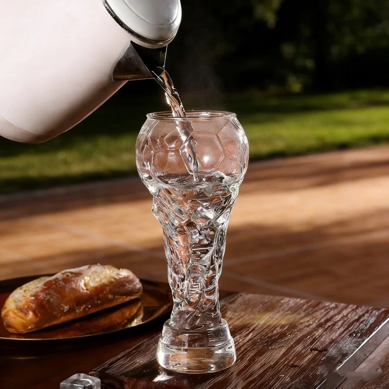 Football Trophy Shape Beer Glass